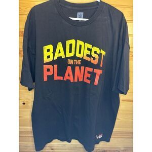WWE Authentic Rowdy Rhonda‎ Rousey "Baddest On The Planet" T-Shirt Black 2XL